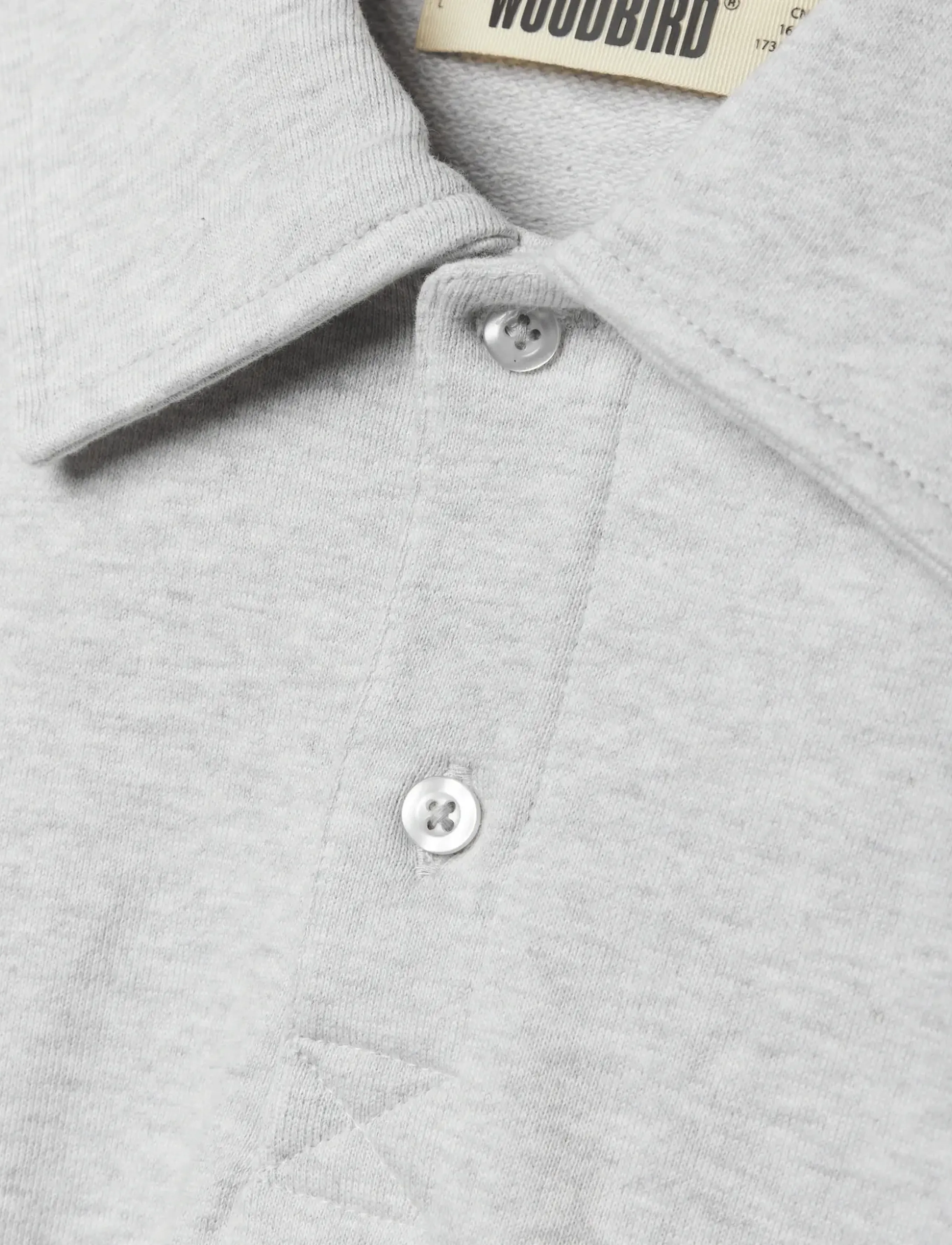 Woodbird - WBLoke Base Polo - langärmelige gestrickte polohemden - grey melange - 5