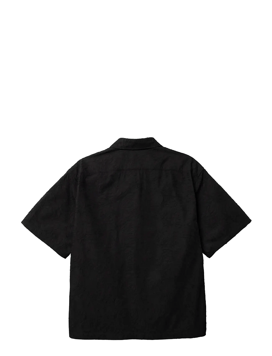 Woodbird - WBWang Embroidery Shirt - kortærmede skjorter - black - 2