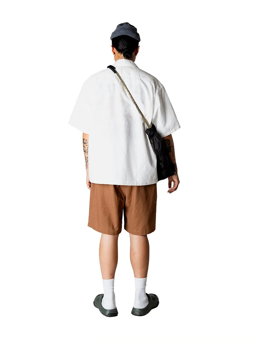 Woodbird - WBWang Embroidery Shirt - kortærmede skjorter - off white - 4
