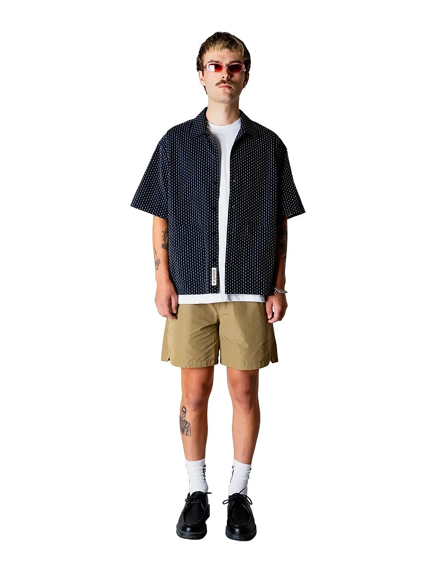 Woodbird - WBWang Shiko Shirt - gemusterte hemden - dark navy - 0