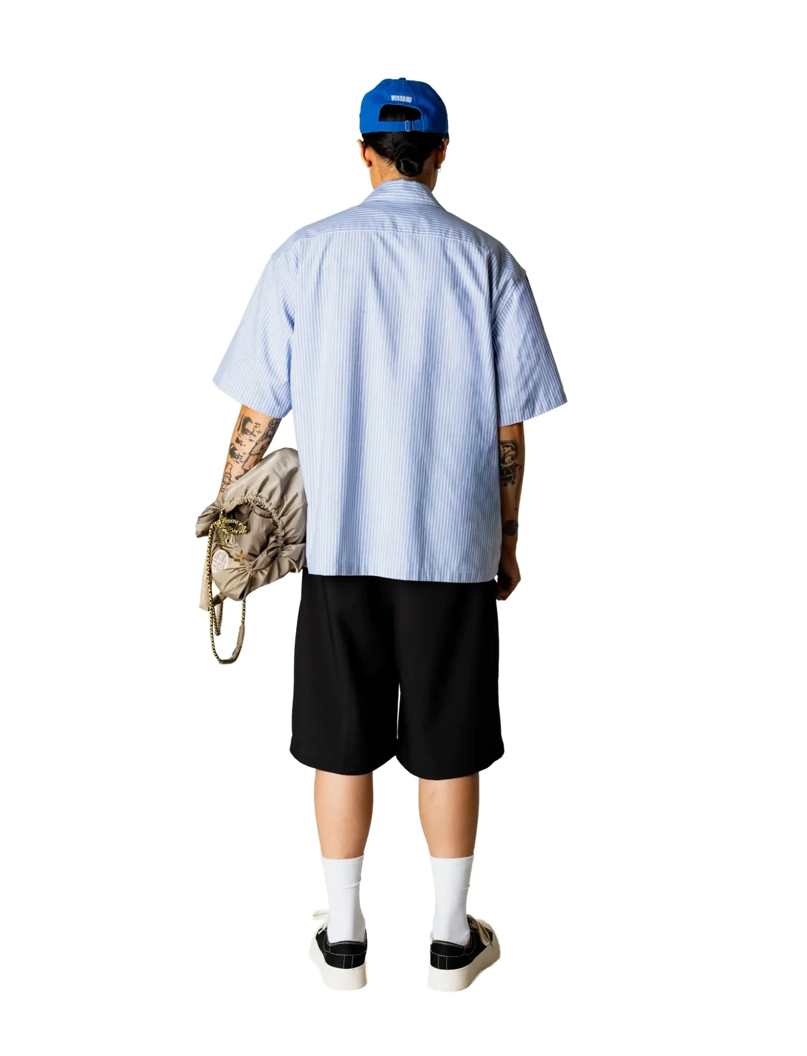 Woodbird - WBWang Ox Flower Shirt - light blue - 4