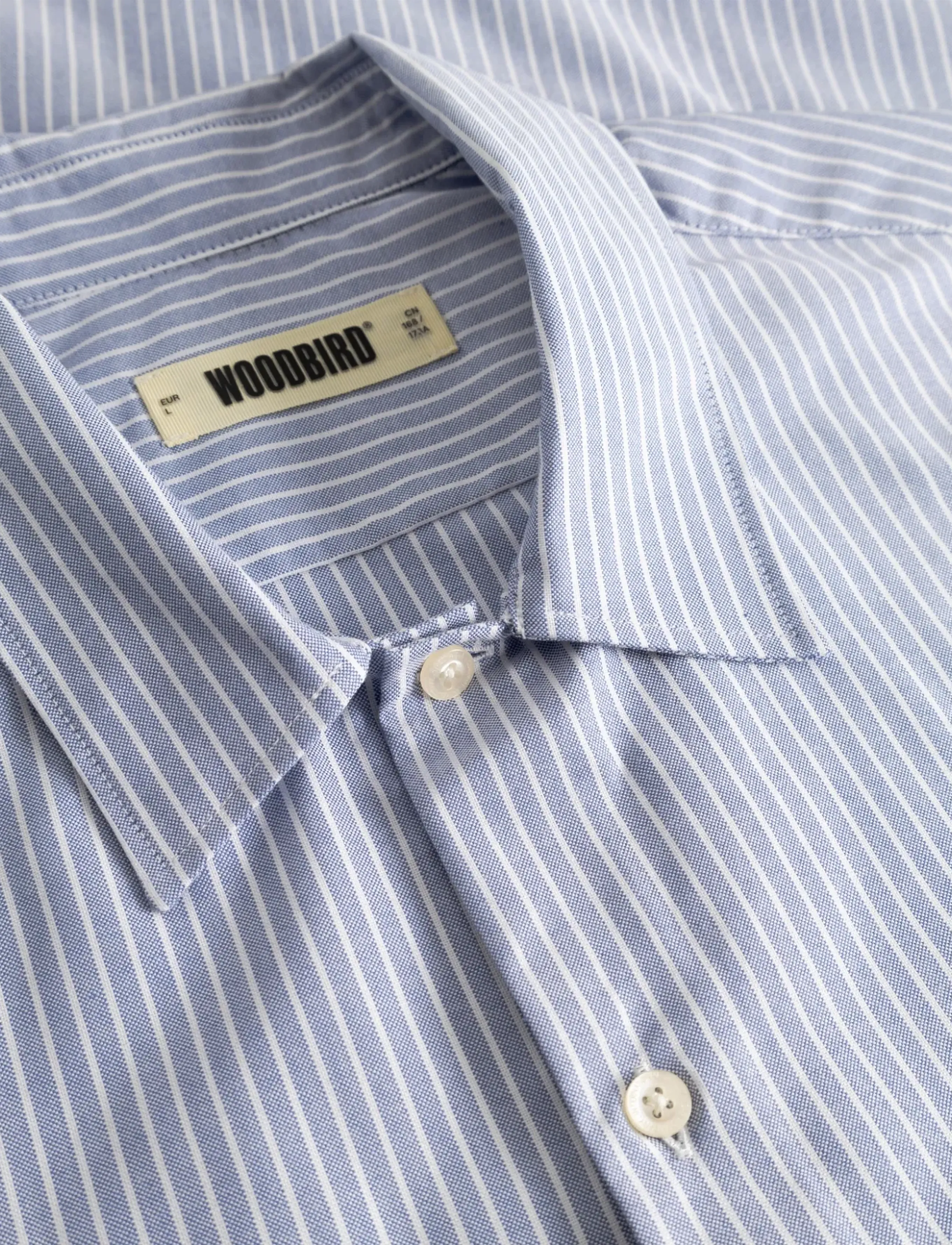 Woodbird - WBWang Ox Flower Shirt - light blue - 5