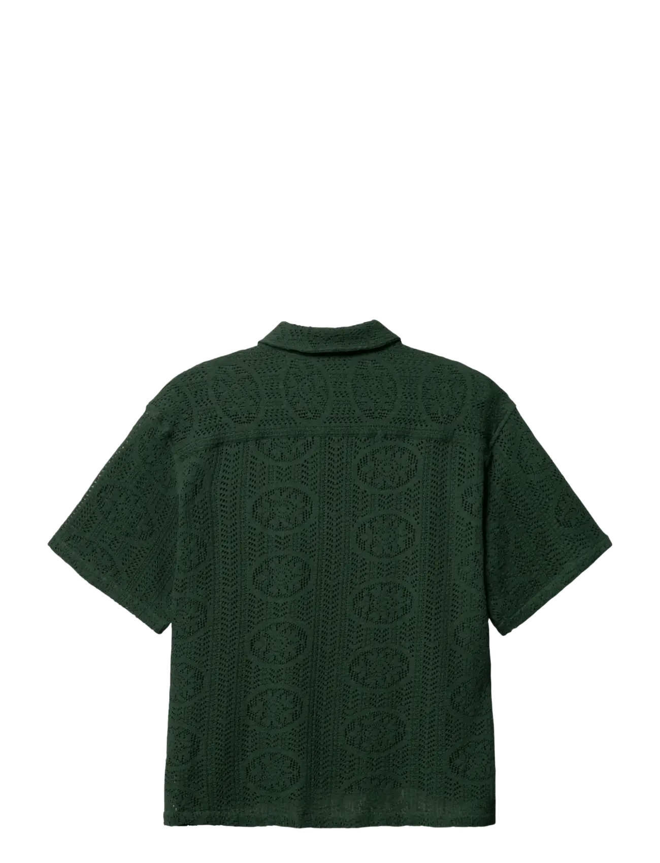 Woodbird - WBWang Knit Shirt - kurzarmhemden - pine green - 2