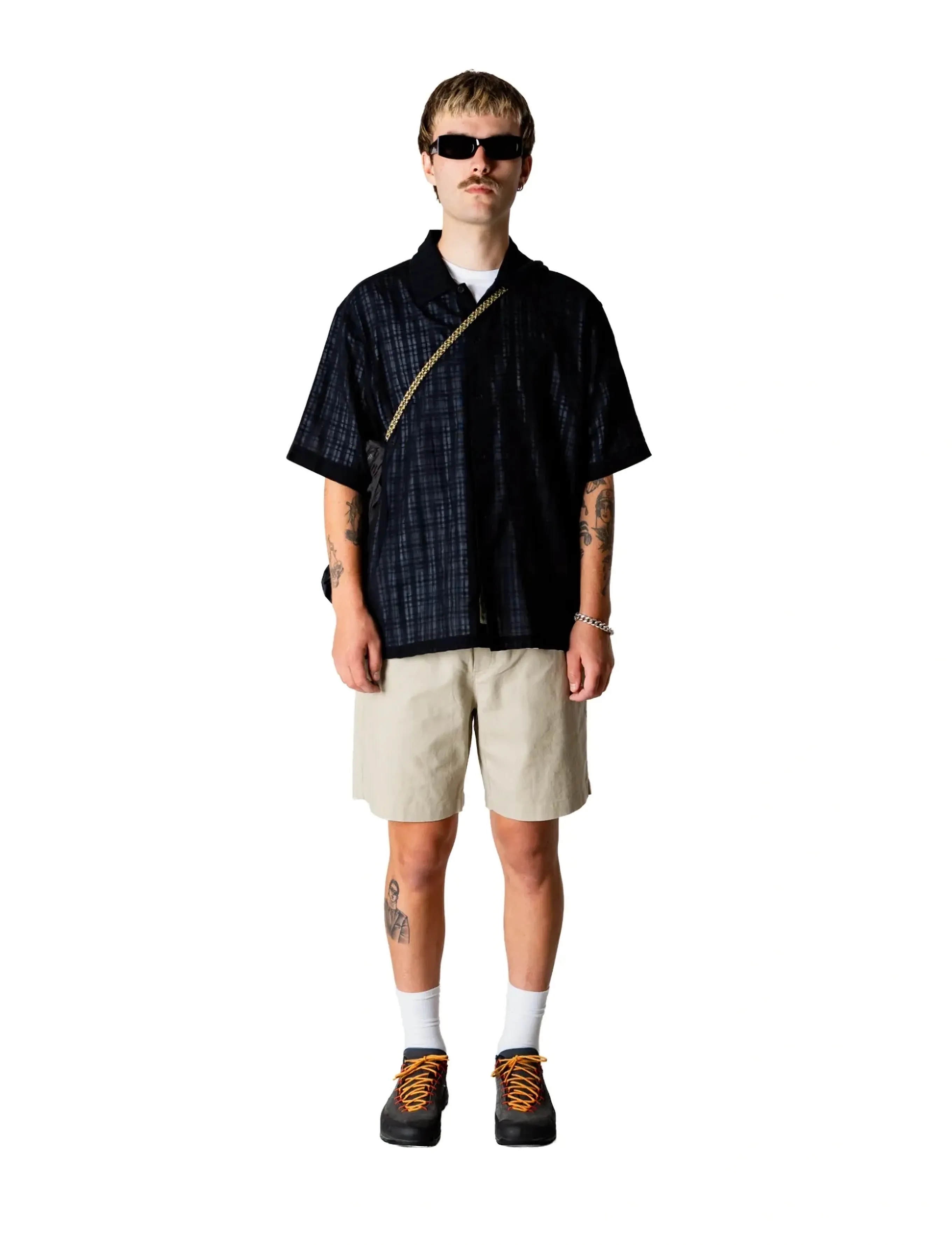 Woodbird WBBanks Check Shirt - Kleidung - BLACK / black