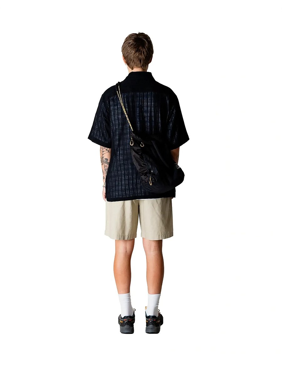 Woodbird - WBBanks Check Shirt - kortærmede skjorter - black - 4