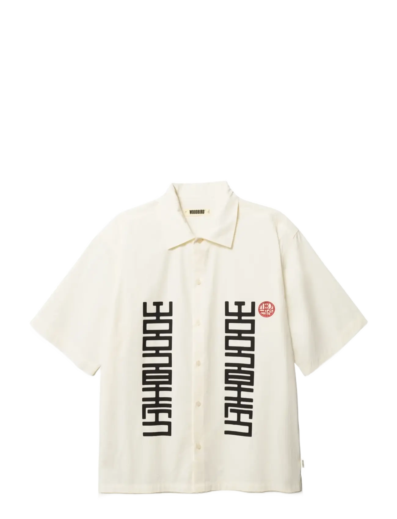 WOODBIRD Wbbanks Sign Shirt Cream - XL - Herren