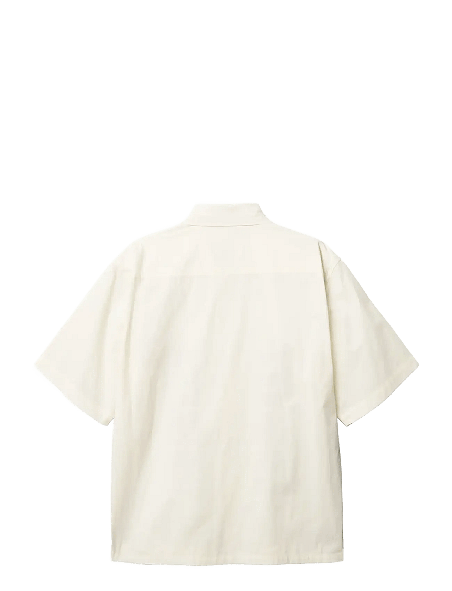 Woodbird - WBBanks Sign Shirt - kortærmede skjorter - off white - 2