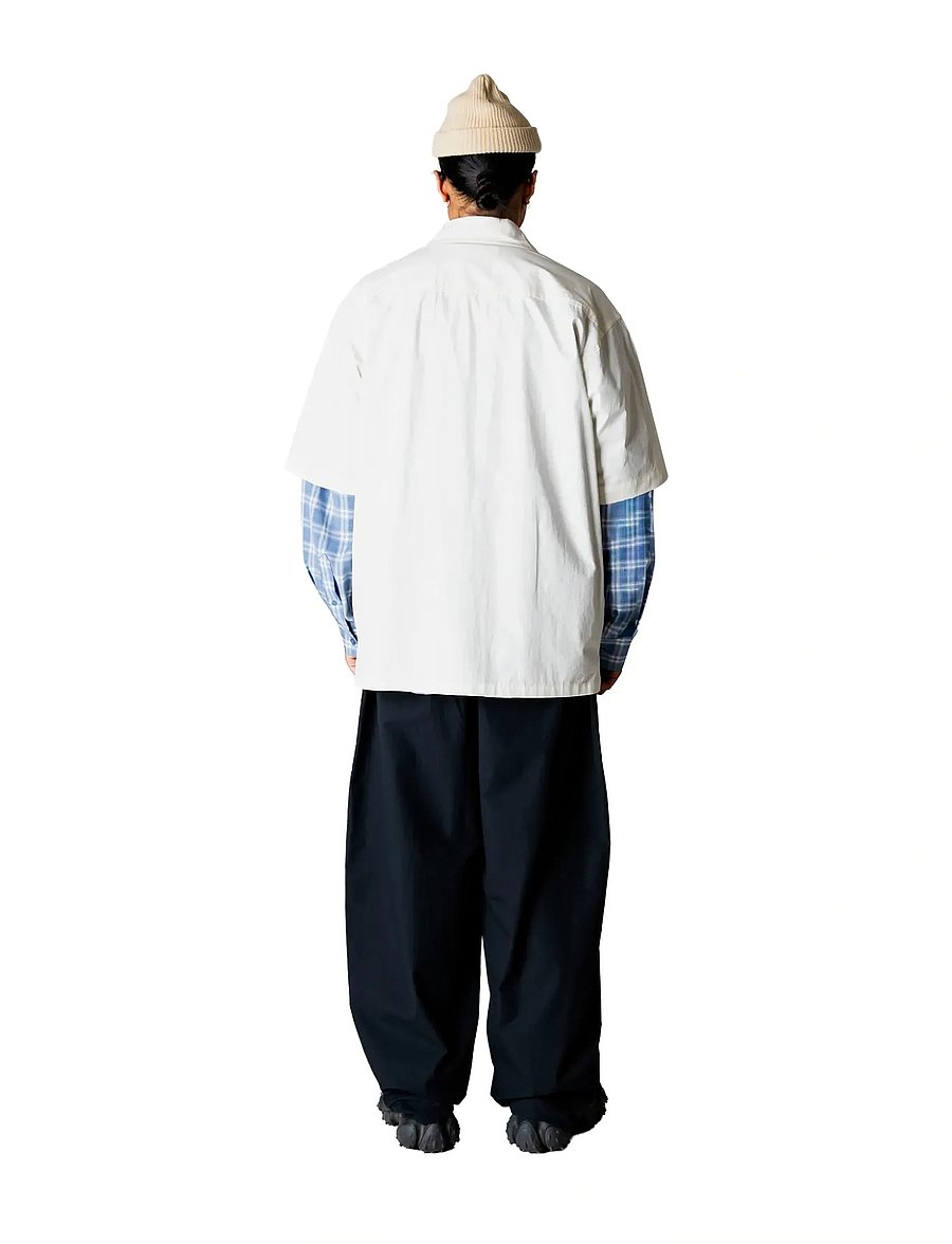 Woodbird - WBBanks Sign Shirt - kortærmede skjorter - off white - 4