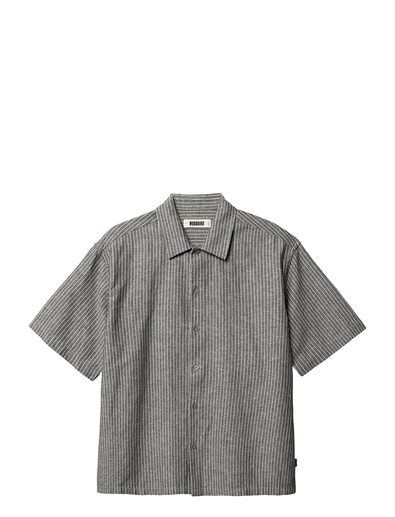 Woodbird - WBWang Tai Stripe Shirt - stribede skjorter - white stripe - 1