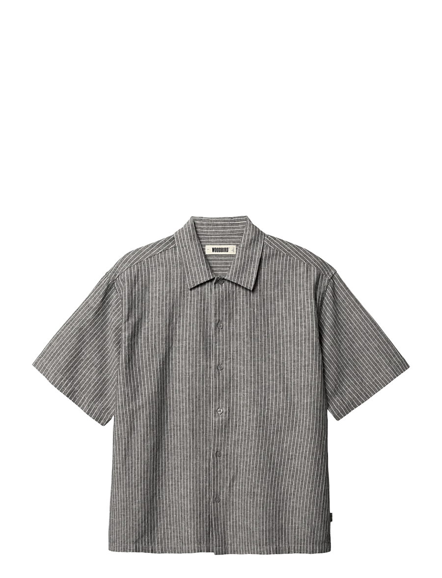 Woodbird - WBWang Tai Stripe Shirt - gestreifte hemden - white stripe - 1