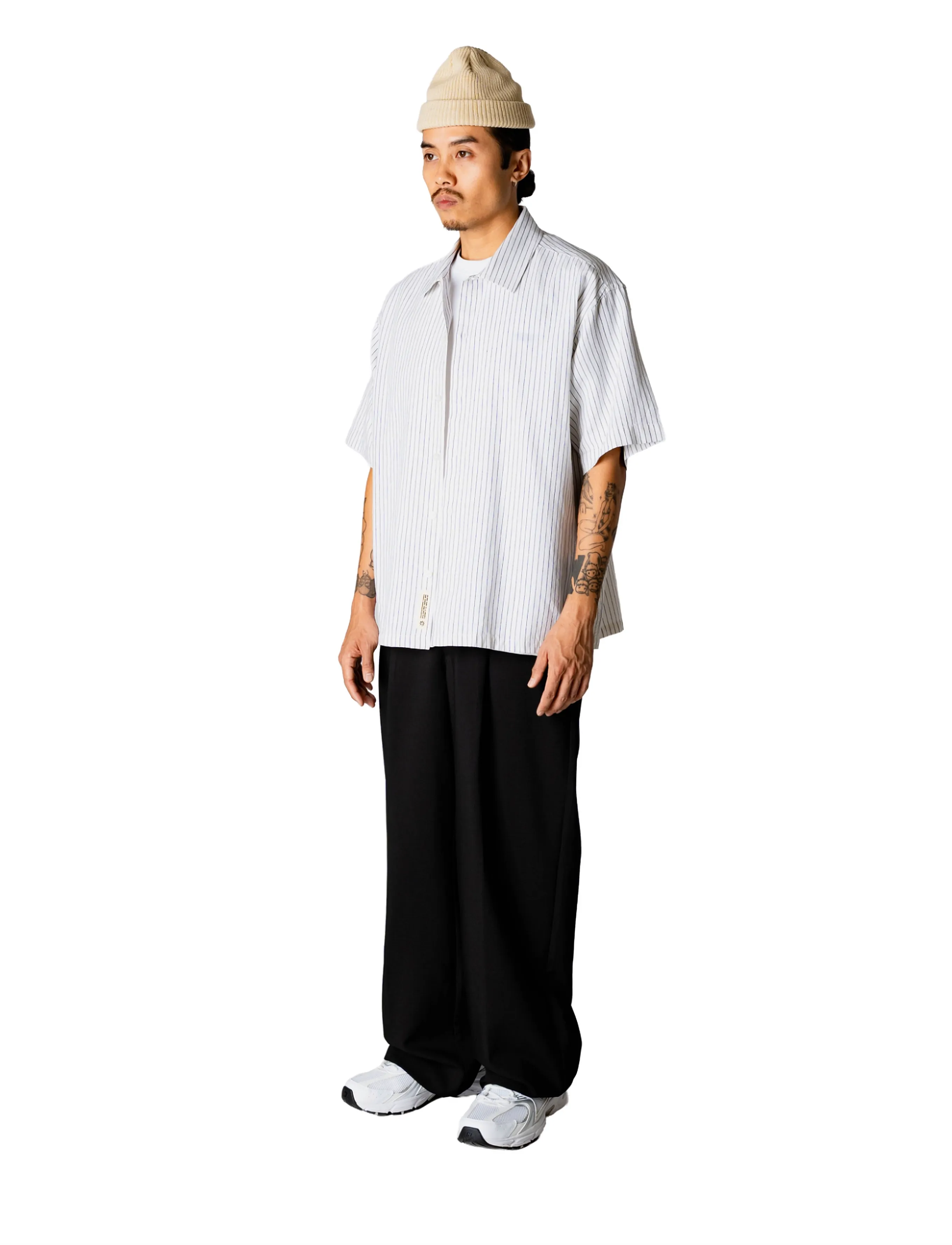 Woodbird - WBWang Tai Stripe Shirt - white stripe - 3
