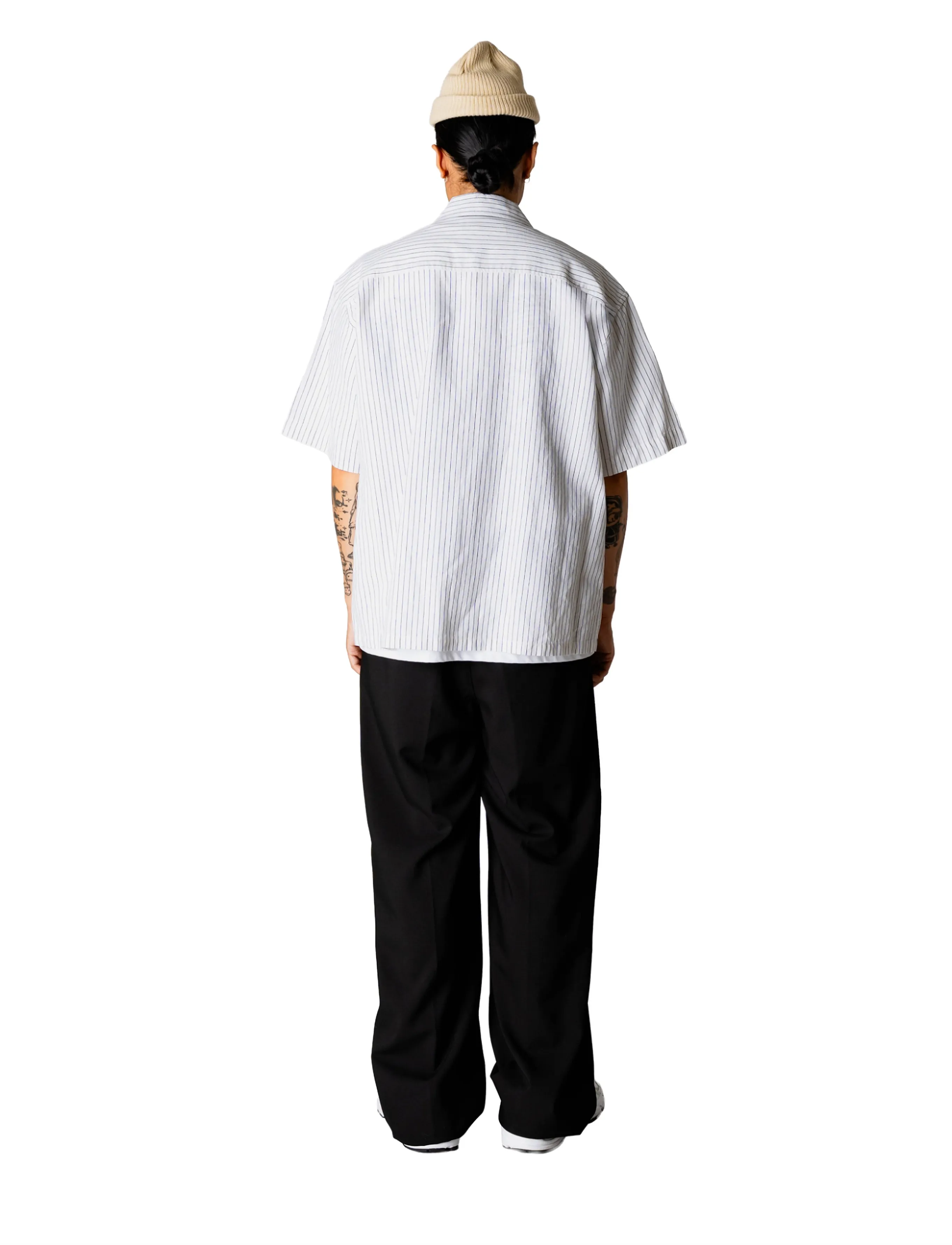 Woodbird - WBWang Tai Stripe Shirt - white stripe - 4