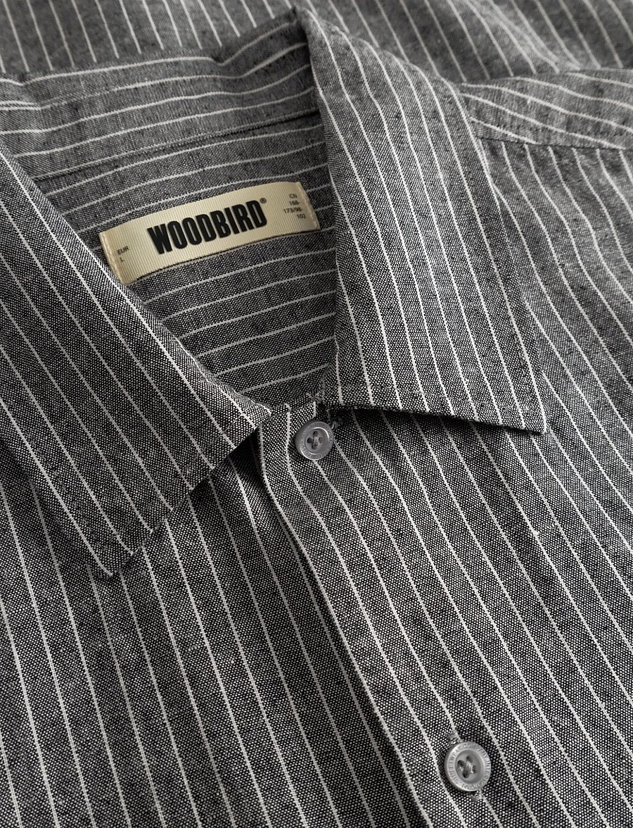 Woodbird - WBWang Tai Stripe Shirt - gestreifte hemden - white stripe - 5