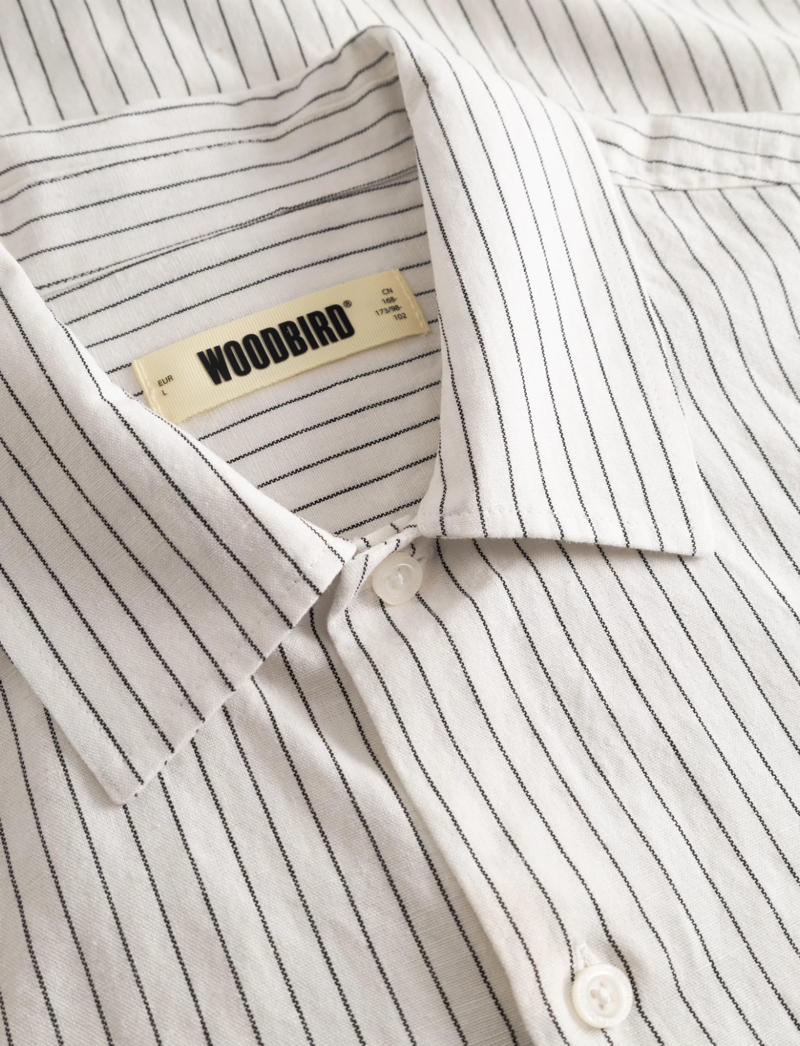 Woodbird - WBWang Tai Stripe Shirt - white stripe - 5