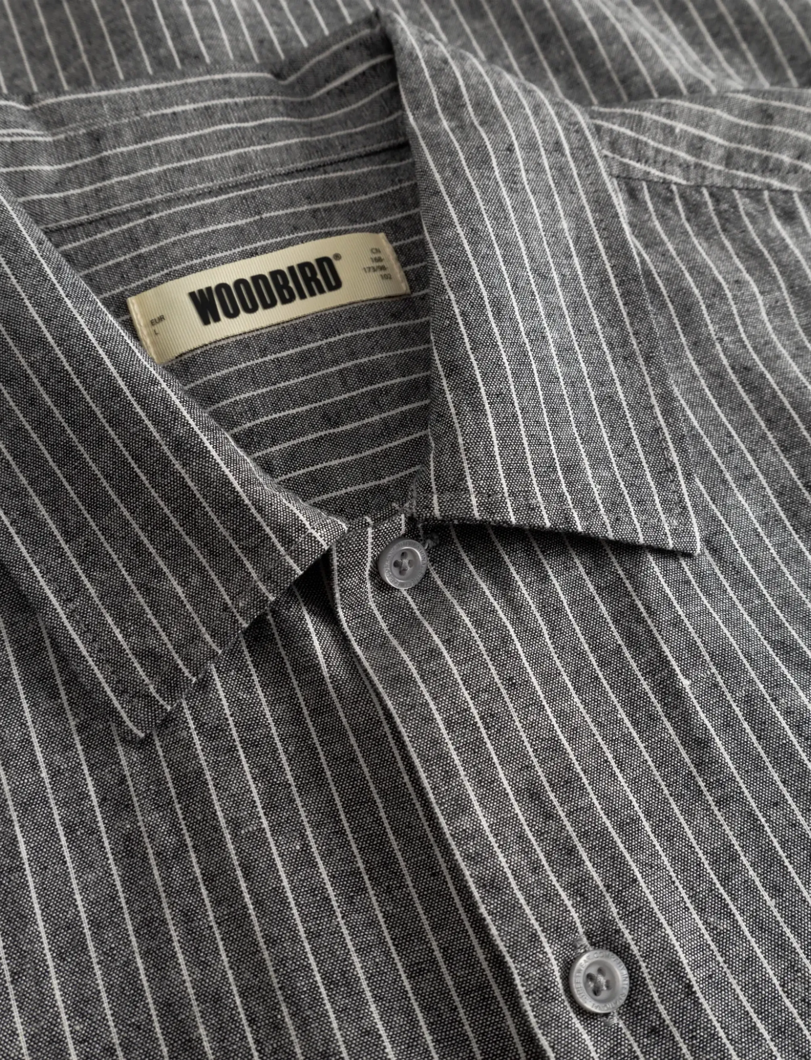 Woodbird - WBWang Tai Stripe Shirt - triibulised särgid - white stripe - 5