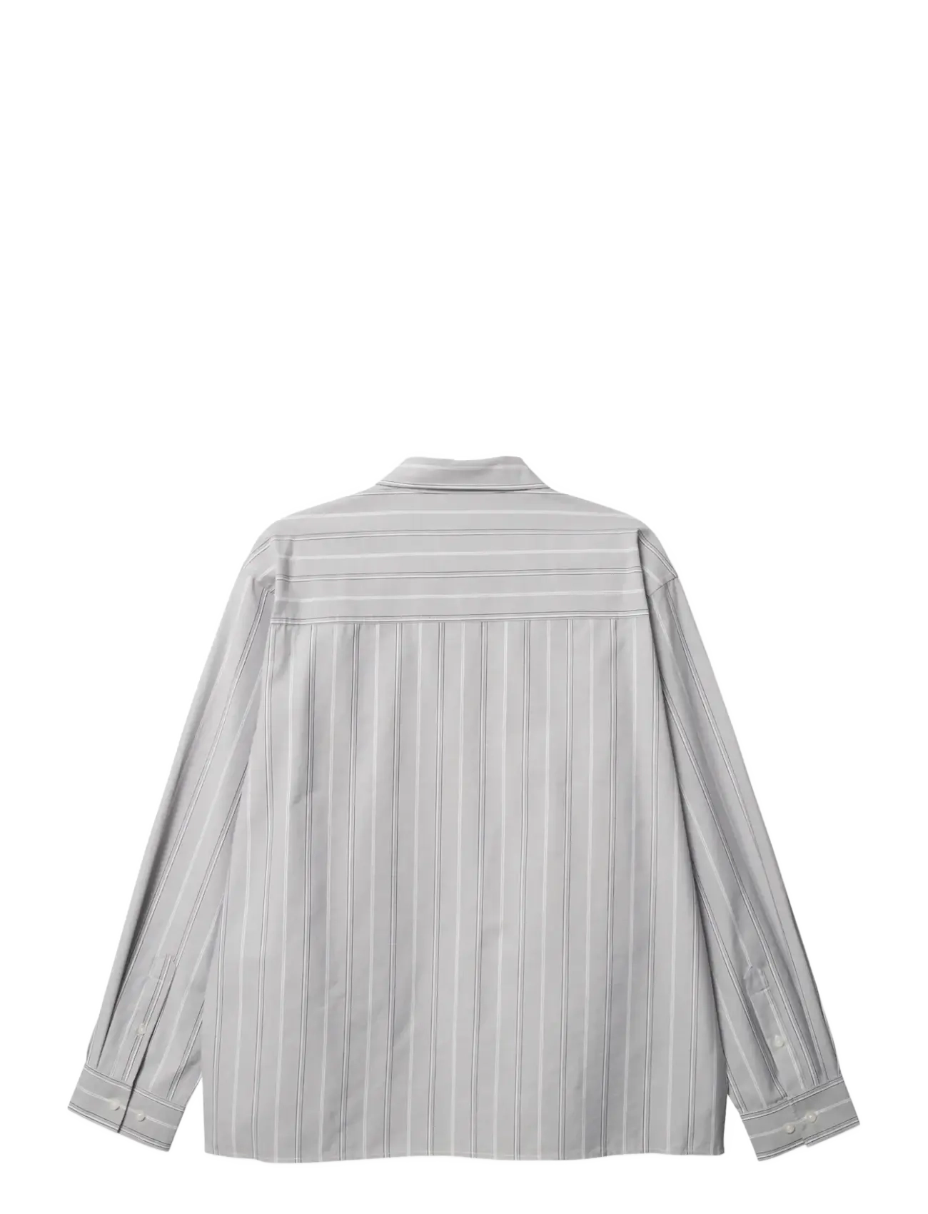 Woodbird - WBBuzo Big Stripe Shirt - stribede skjorter - grey stripe - 2