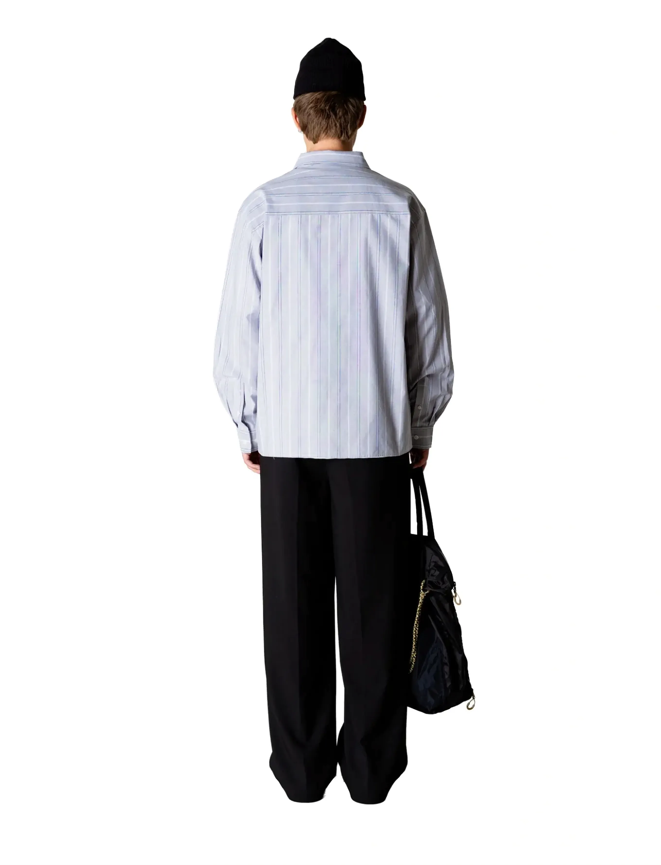 Woodbird - WBBuzo Big Stripe Shirt - stribede skjorter - grey stripe - 4