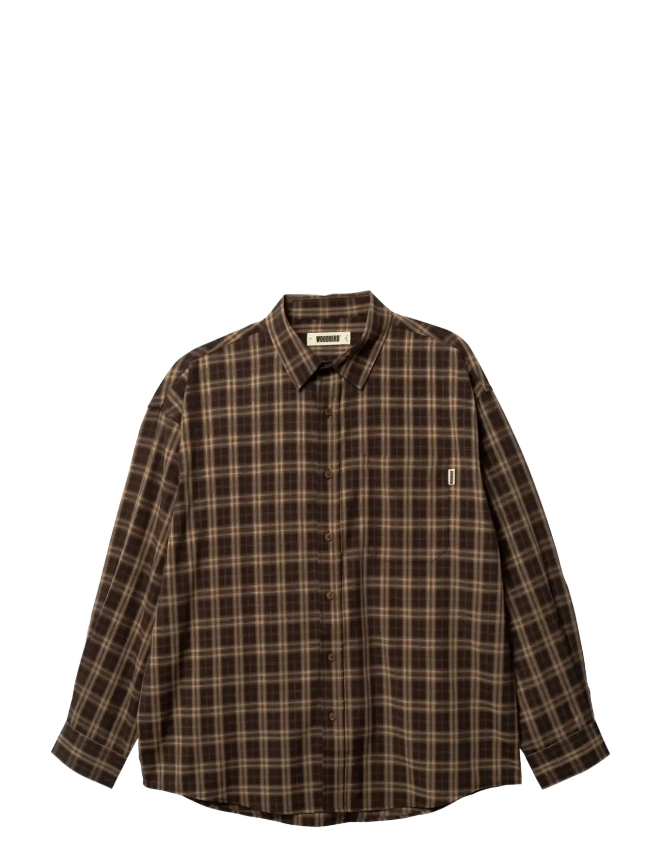 WOODBIRD Wbjong Dobby Check Shirt Braun - XL - Herren