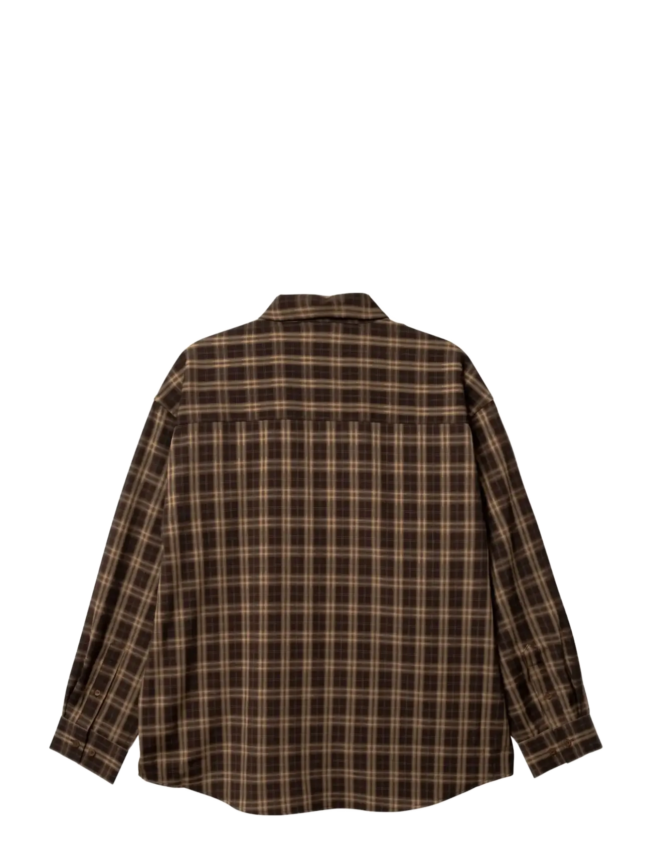 Woodbird - WBJong Dobby Check Shirt - checkered shirts - dark brown - 2