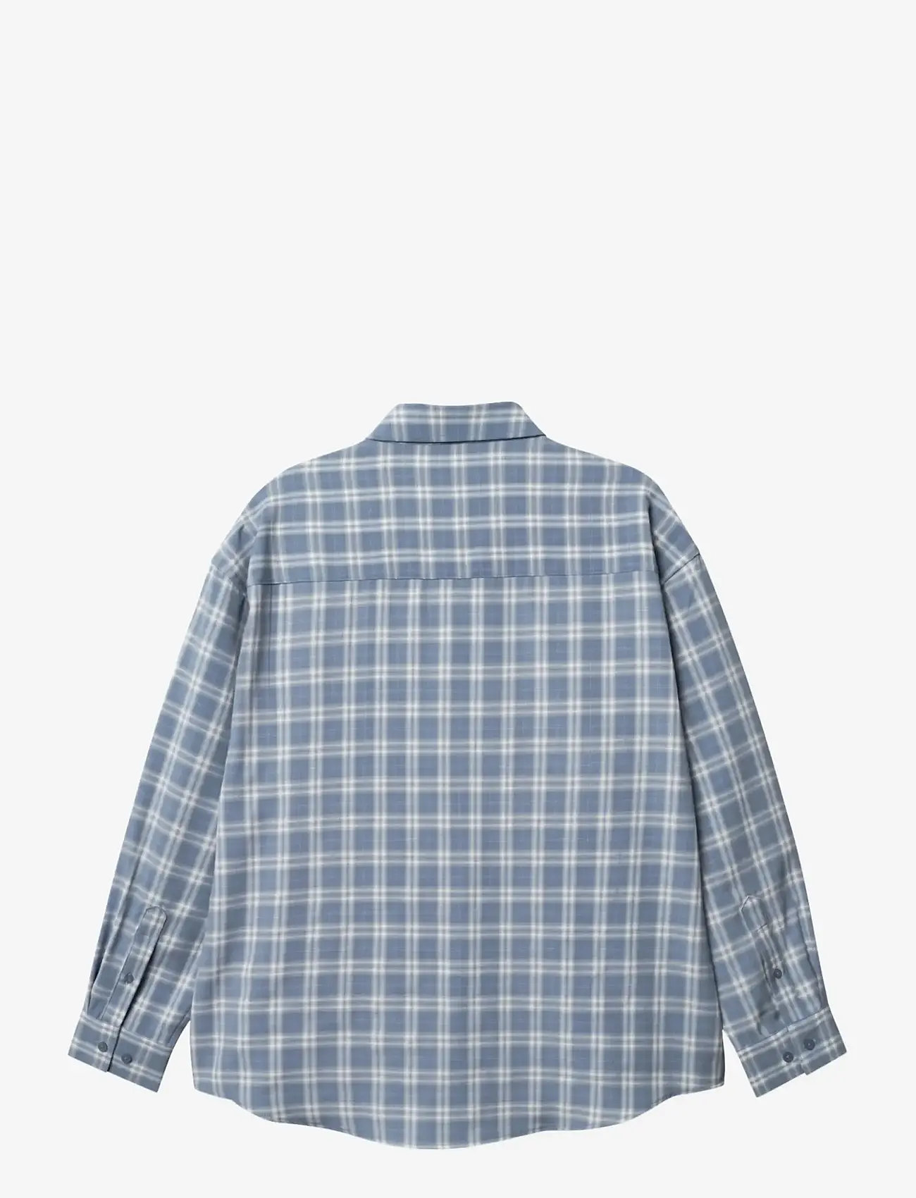 Woodbird - WBJong Dobby Check Shirt - ternede skjorter - light blue - 2
