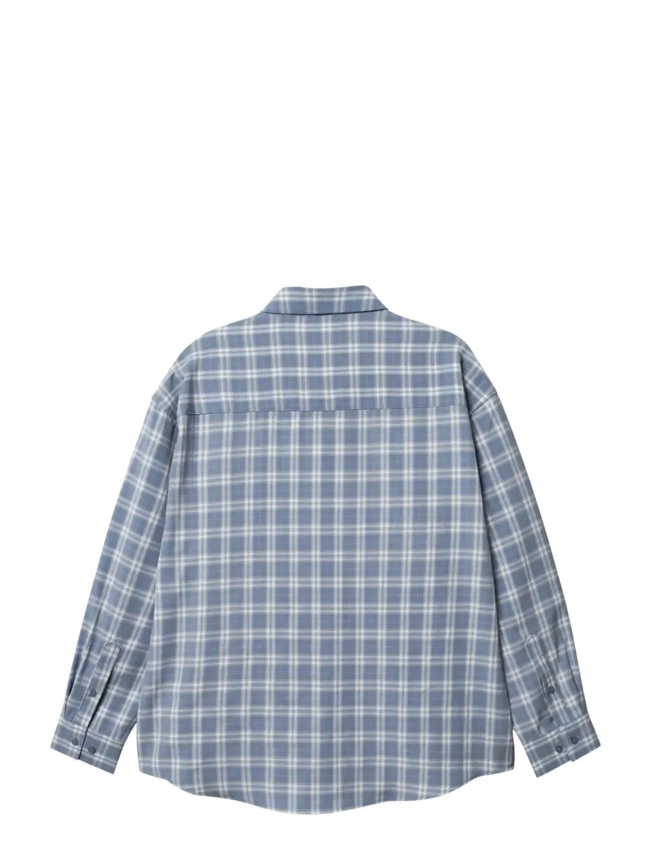 Woodbird - WBJong Dobby Check Shirt - checkered shirts - light blue - 2