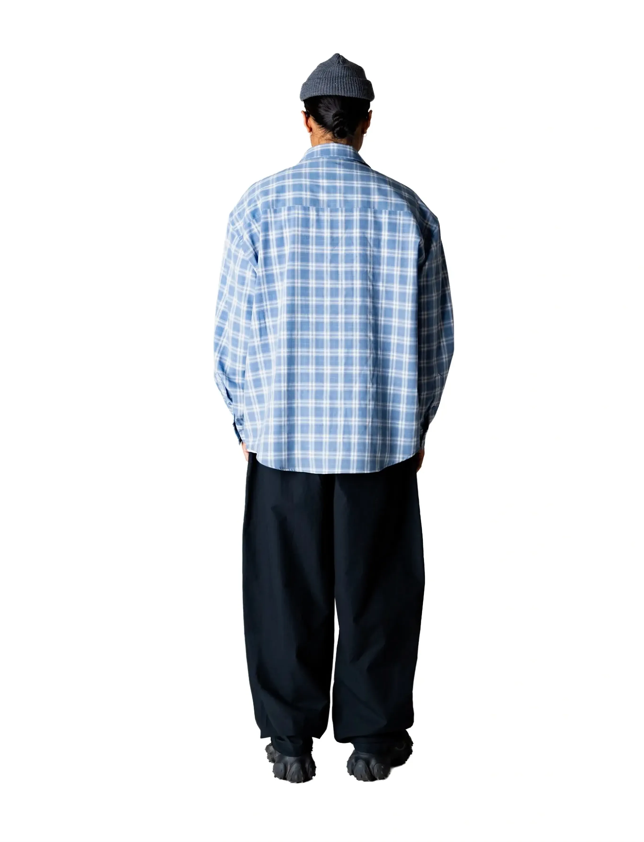 Woodbird - WBJong Dobby Check Shirt - checkered shirts - light blue - 4