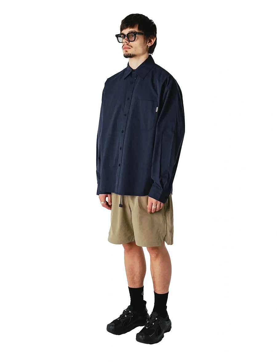Woodbird - WBJong Washed Shirt - vabaajasärgid - navy - 3