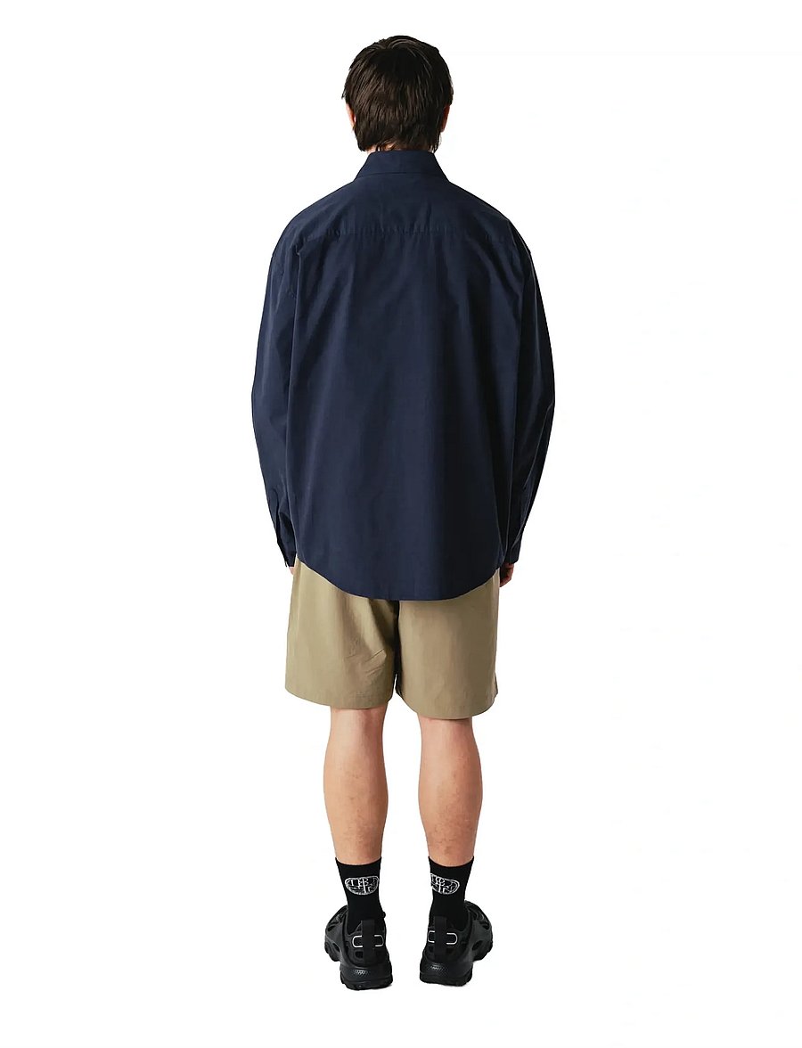 Woodbird - WBJong Washed Shirt - vabaajasärgid - navy - 4