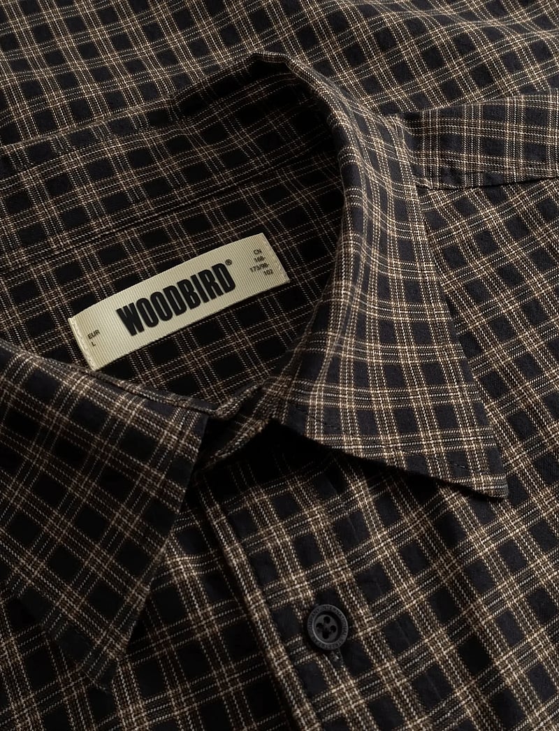 Woodbird - WBBuzo Hang Check Shirt - ruudulised särgid - black check - 5