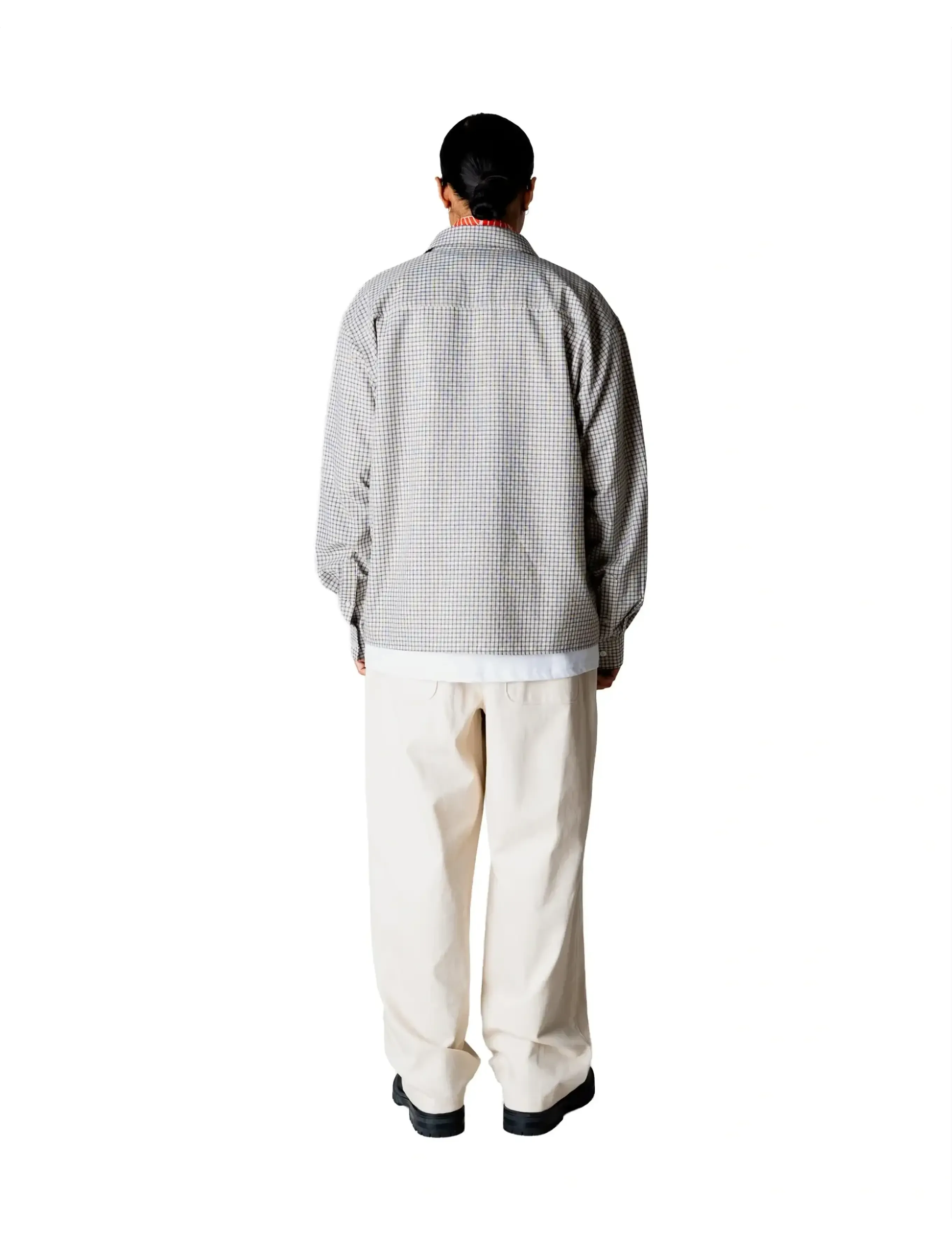 Woodbird - WBBuzo Check Shirt - off white check - 4