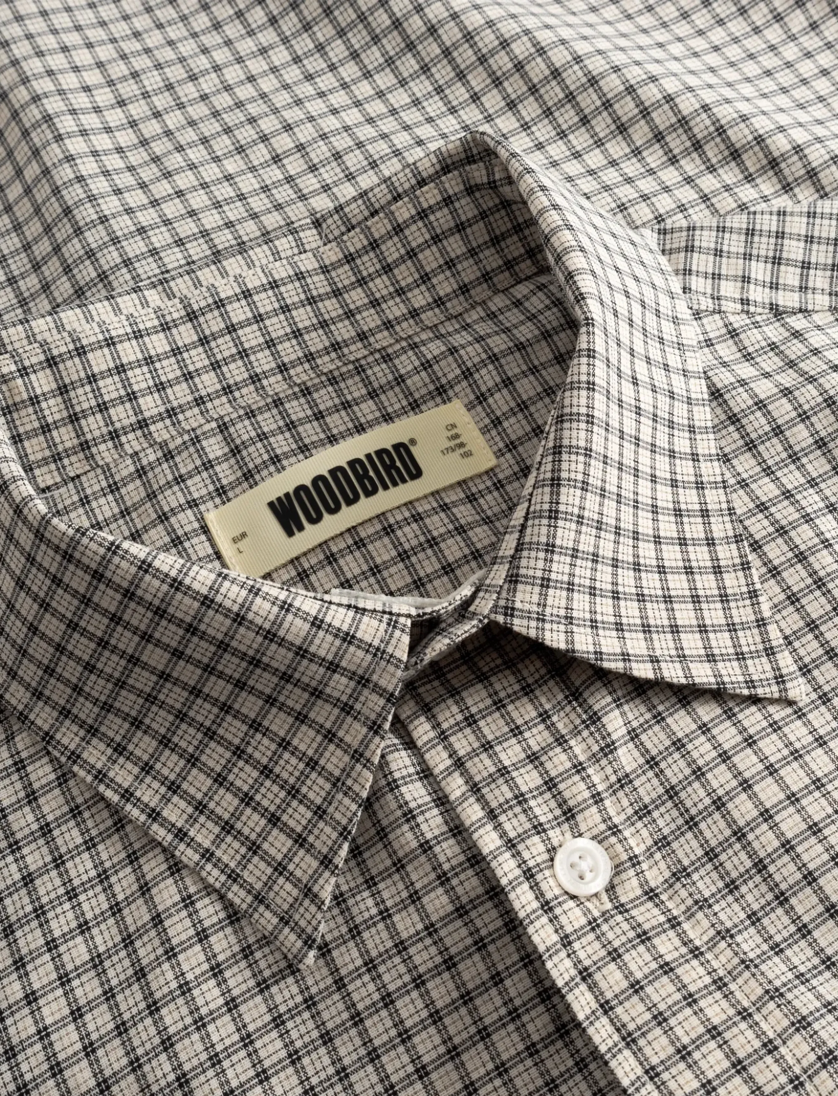 Woodbird - WBBuzo Check Shirt - off white check - 5
