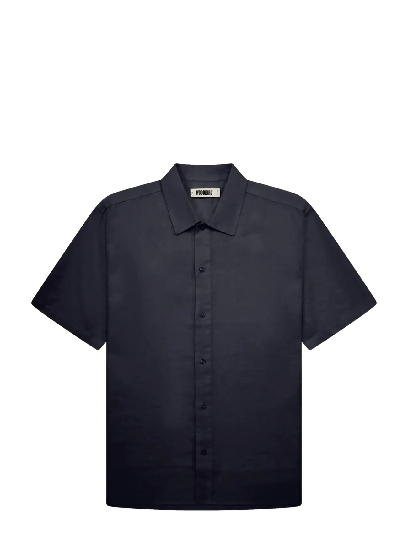 Woodbird WBBanks Linen Shirt - Leinenhemden - NAVY / navy