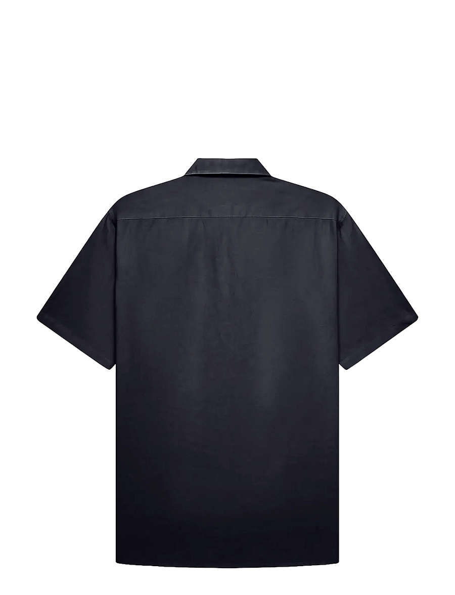 Woodbird - WBBanks Linen Shirt - linneskjortor - navy - 2
