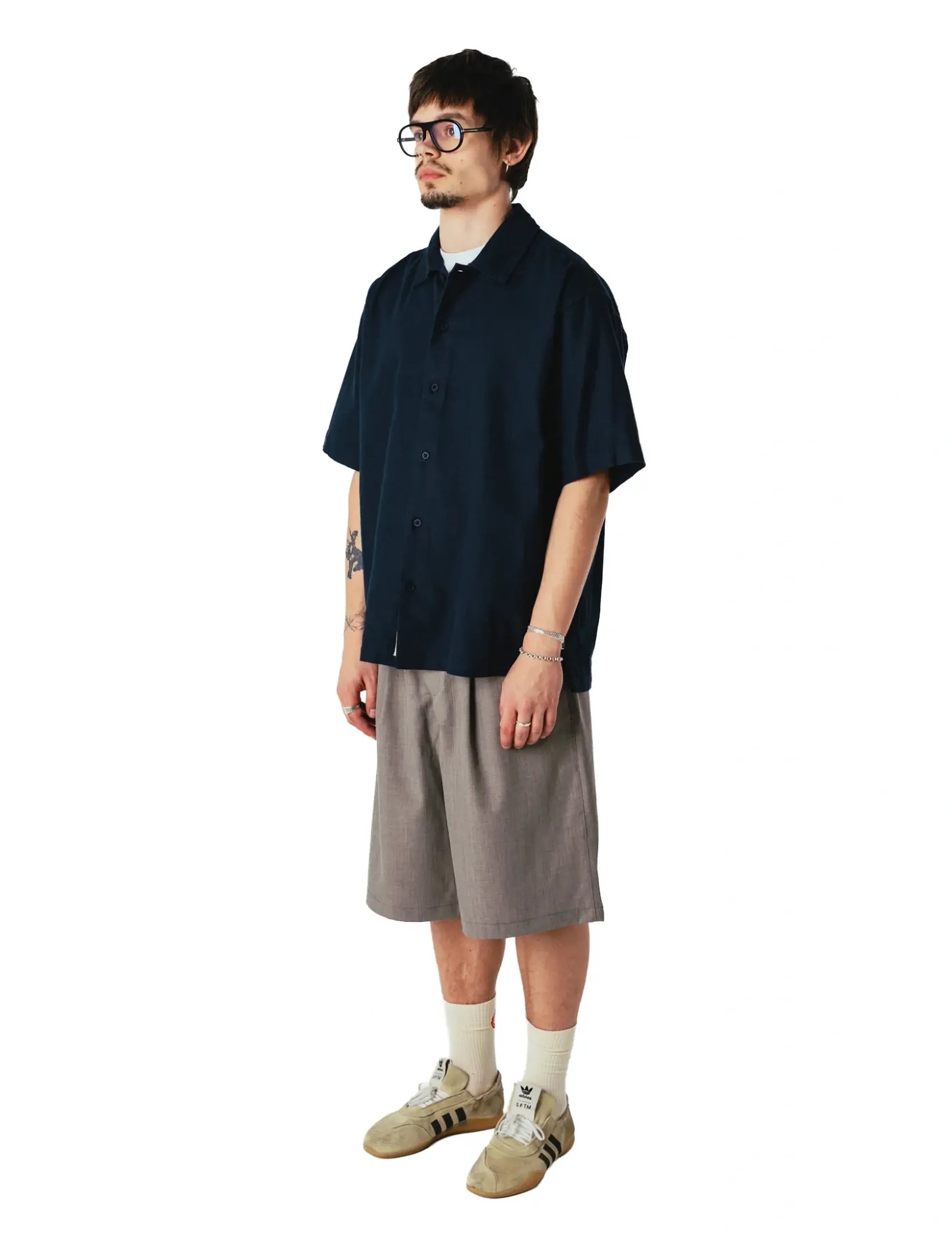 Woodbird - WBBanks Linen Shirt - leinenhemden - navy - 3
