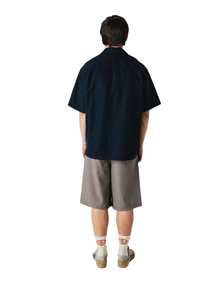 Woodbird - WBBanks Linen Shirt - linneskjortor - navy - 4