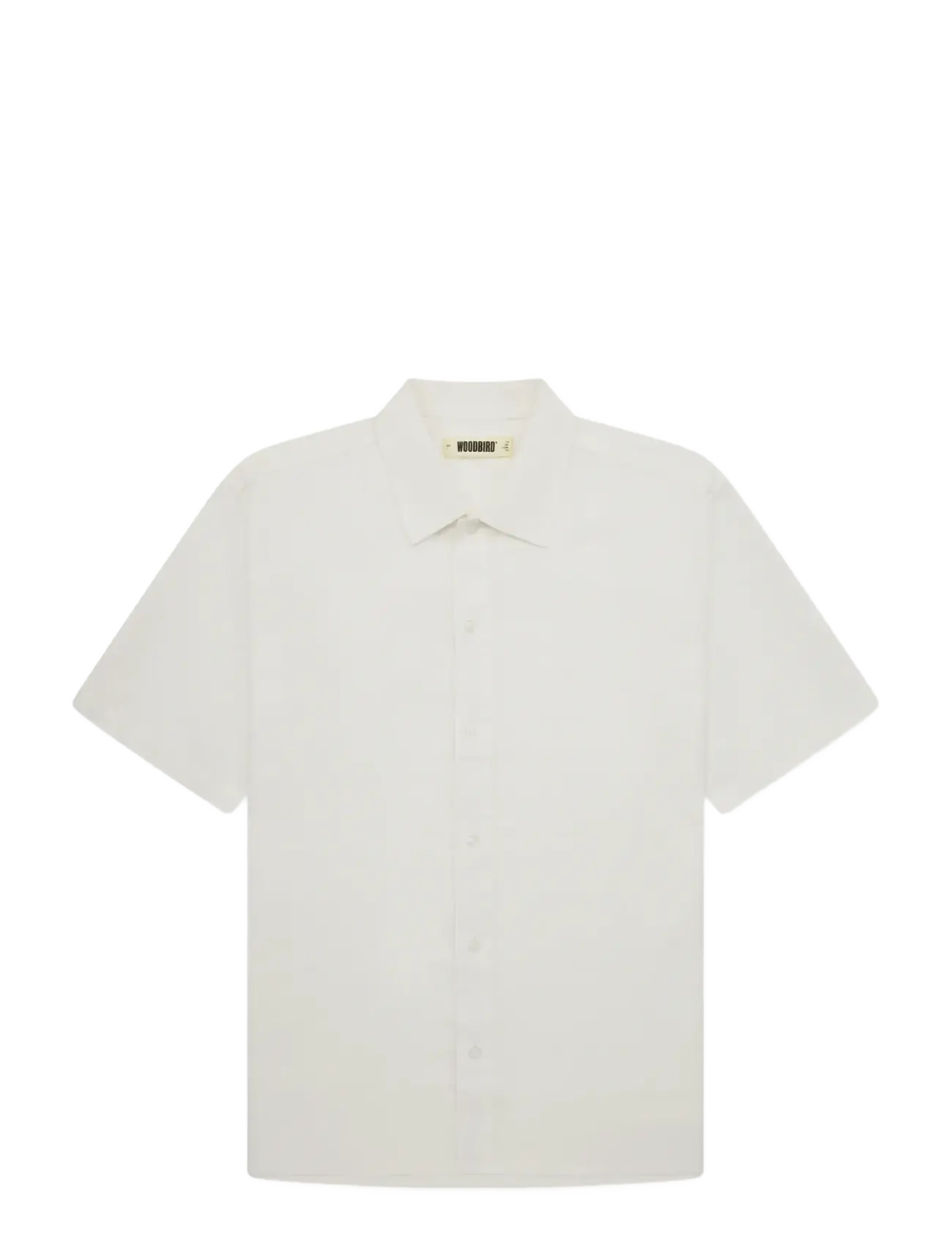 Woodbird WBBanks Linen Shirt - Kleidung - OFF WHITE / cream