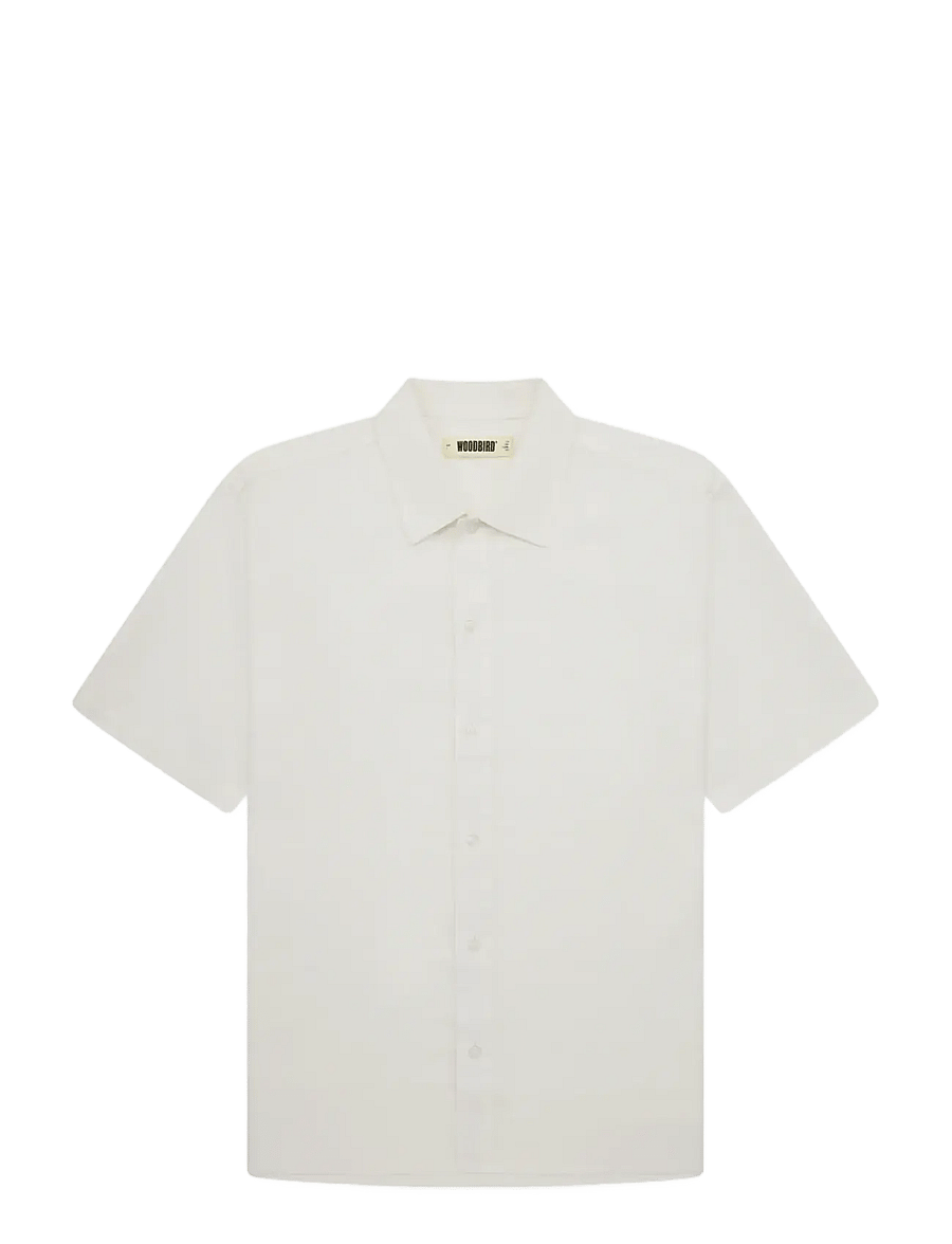 Woodbird - WBBanks Linen Shirt - leinenhemden - off white - 1
