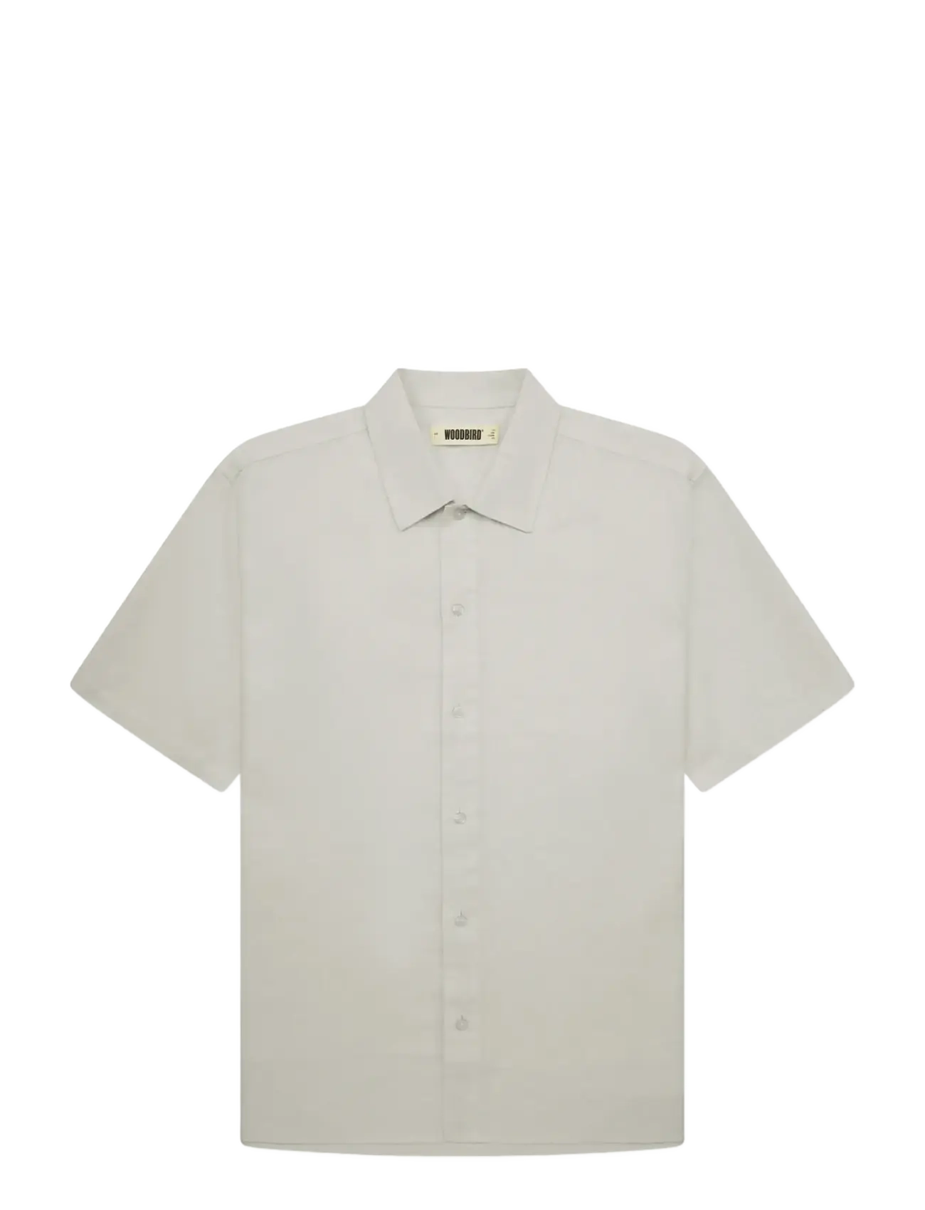 Woodbird WBBanks Linen Shirt - Leinenhemden - STONE / grey