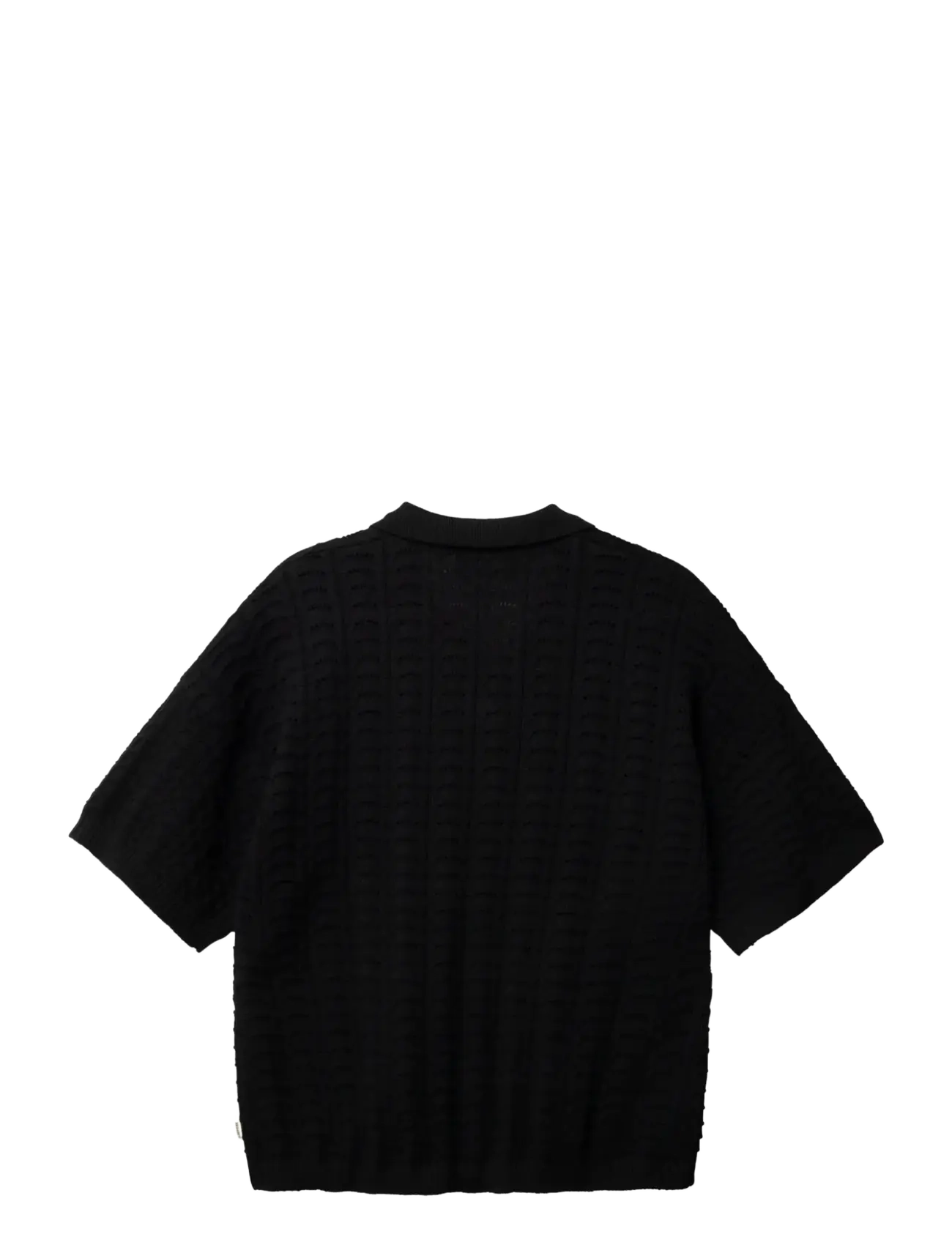 Woodbird - WBShimo Wave Polo - prjónaðir pólóbolir - black - 2