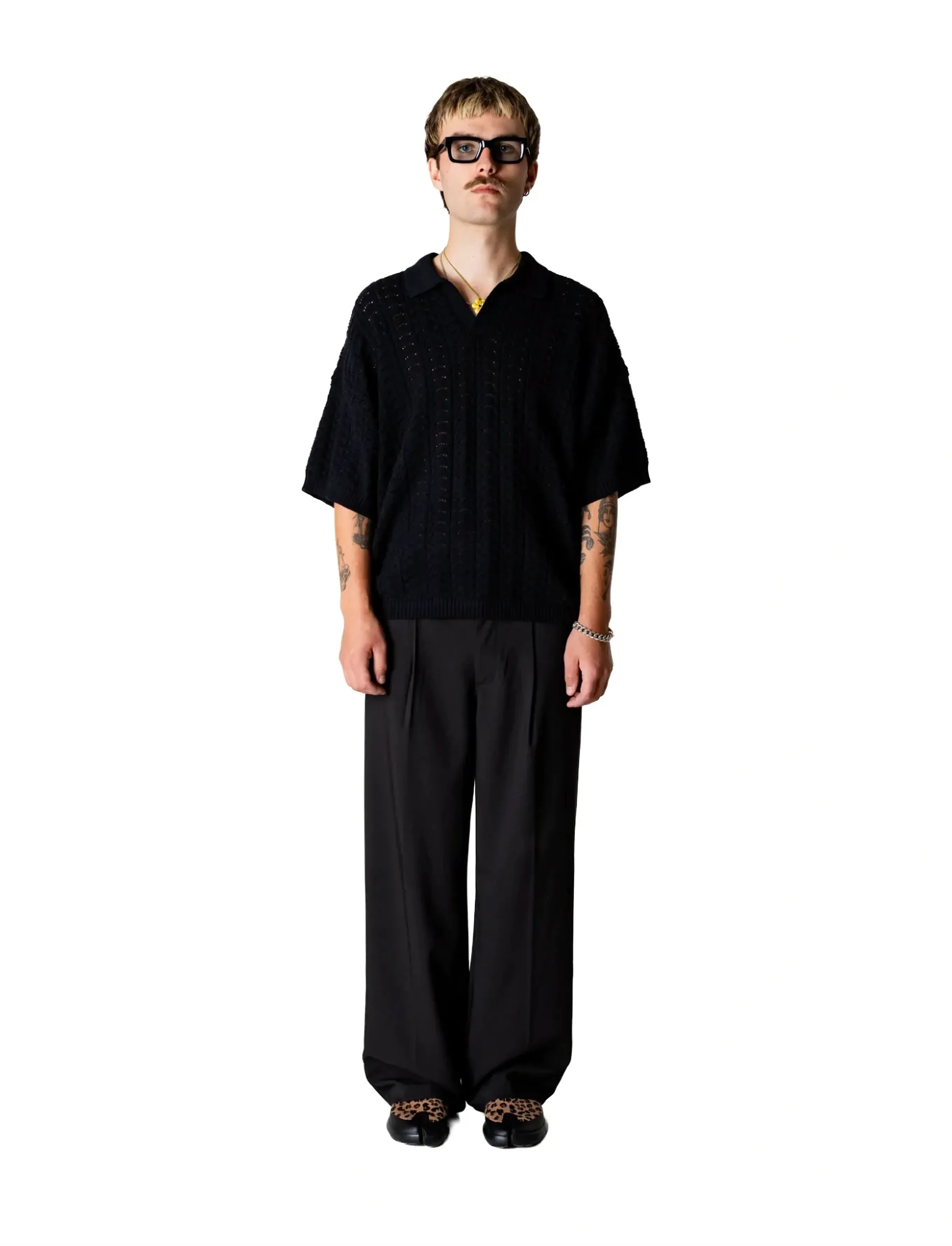 Woodbird WBShimo Wave Polo - Nyheter - BLACK / black