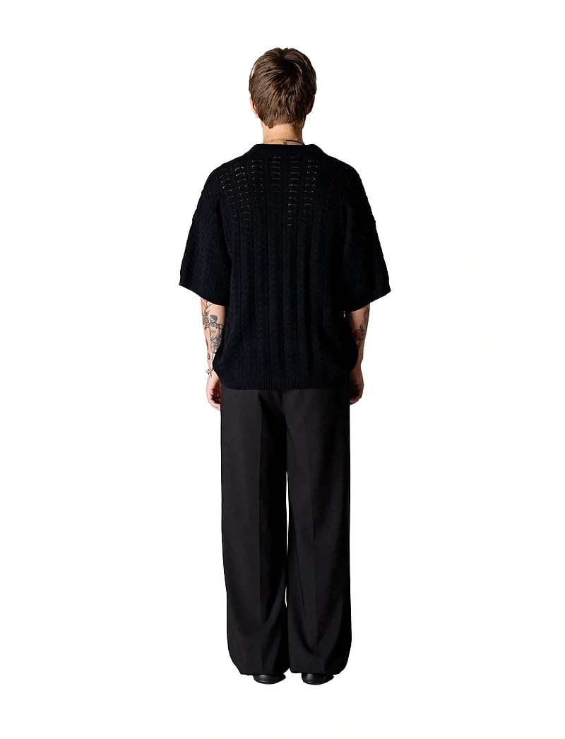 Woodbird - WBShimo Wave Polo - kootud polosärgid - black - 4