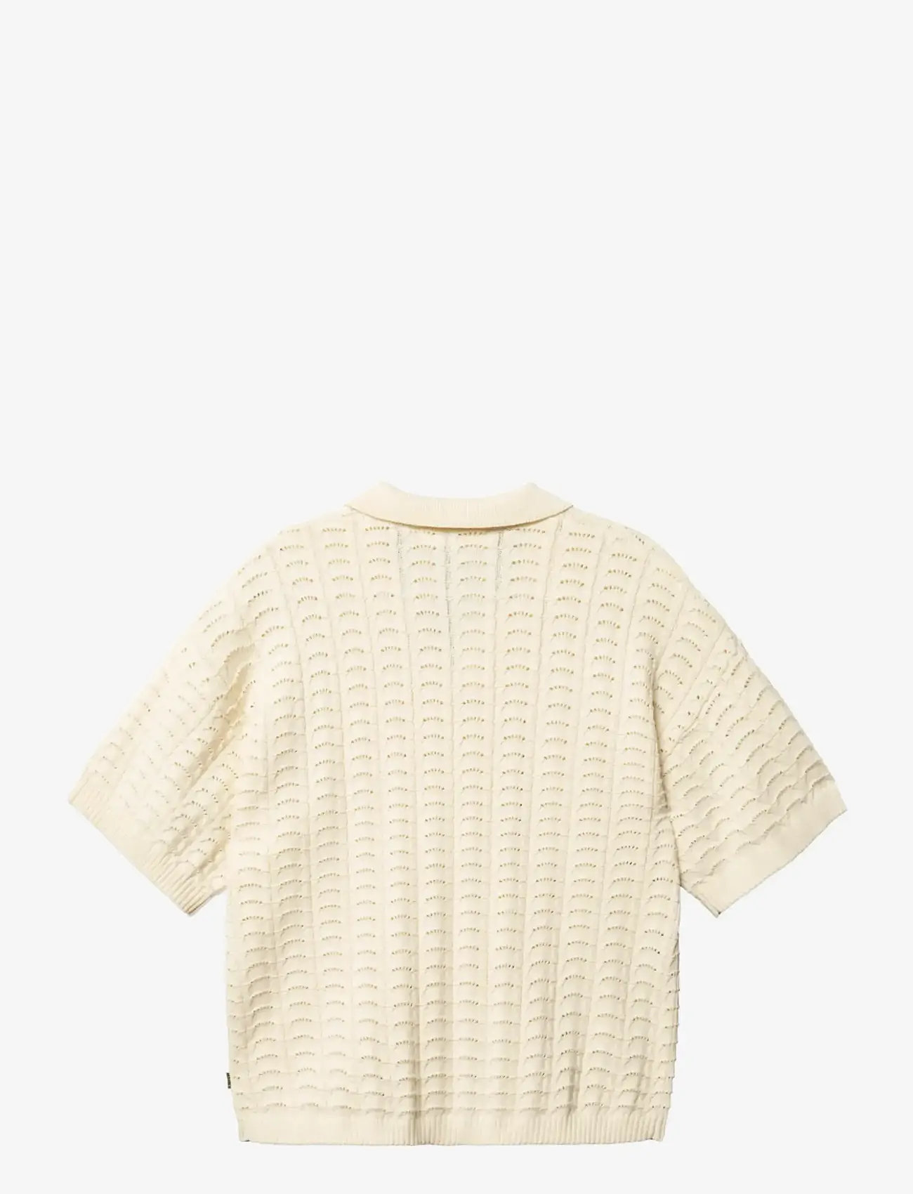 Woodbird - WBShimo Wave Polo - stickade pikéer - off white - 2