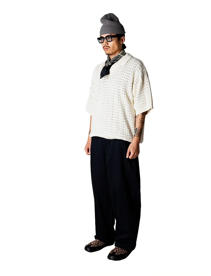 Woodbird - WBShimo Wave Polo - langärmlige strick-polohemden - off white - 3