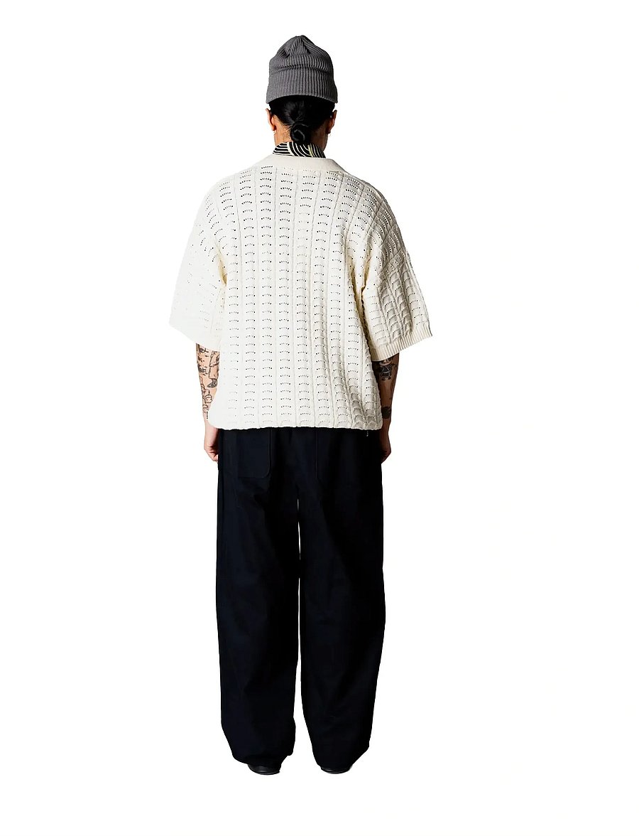 Woodbird - WBShimo Wave Polo - langärmlige strick-polohemden - off white - 4