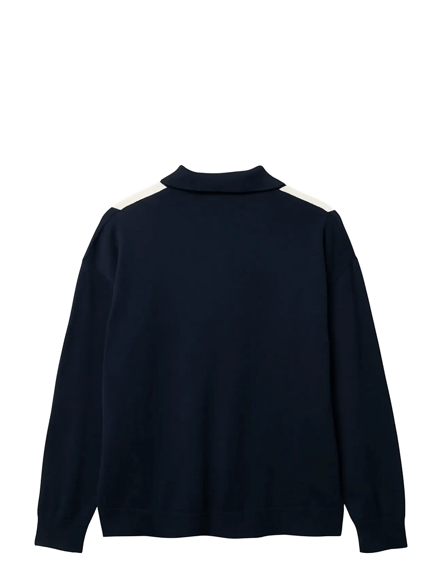 Woodbird - WBDom Gran Polo - langärmelige gestrickte polohemden - dark navy - 2