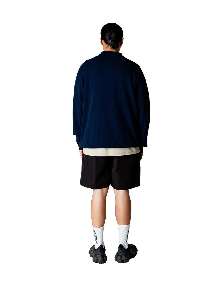 Woodbird - WBDom Gran Polo - langärmelige gestrickte polohemden - dark navy - 4