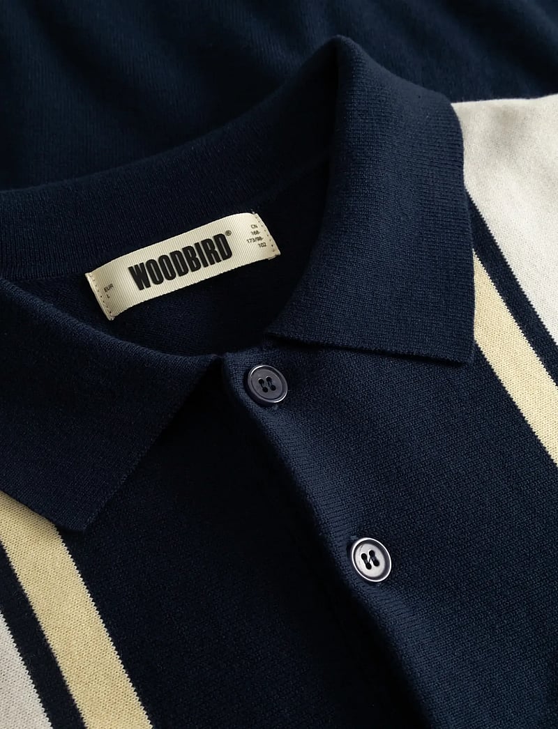 Woodbird - WBDom Gran Polo - knitted polos - dark navy - 5