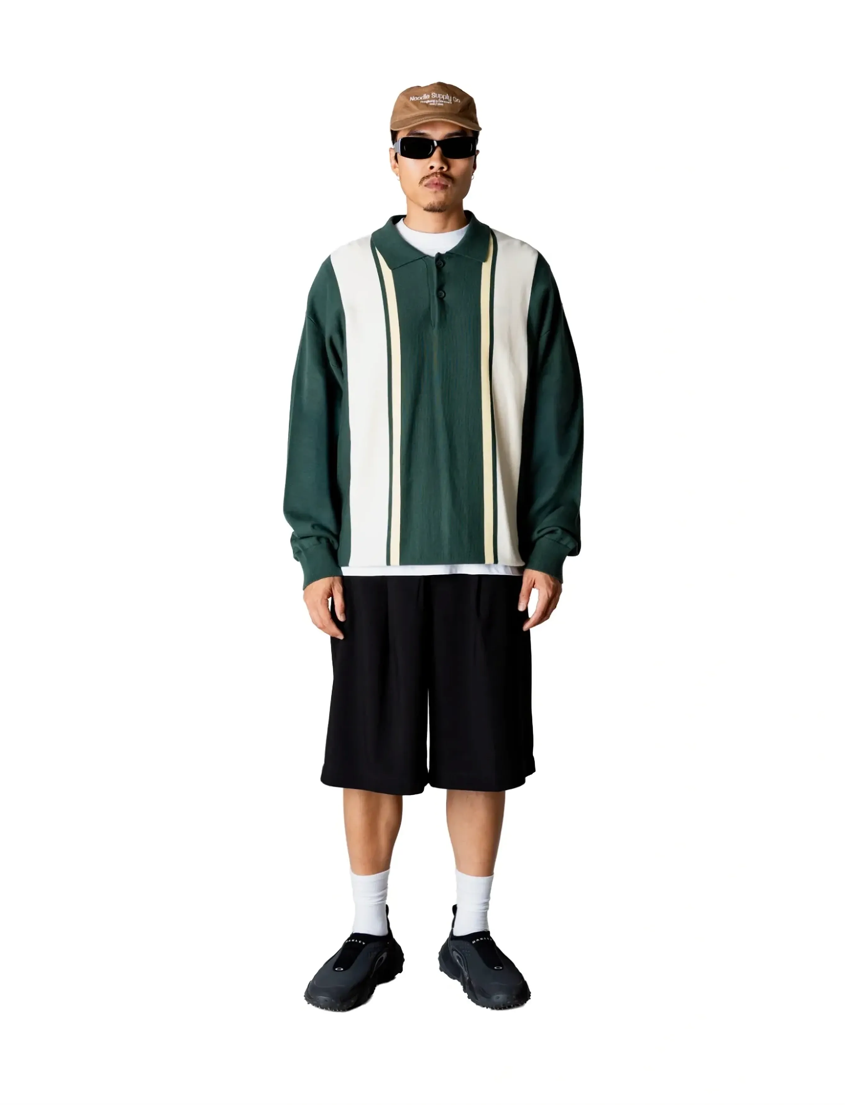 Woodbird WBDom Gran Polo - Knitted polos - PINE GREEN / green