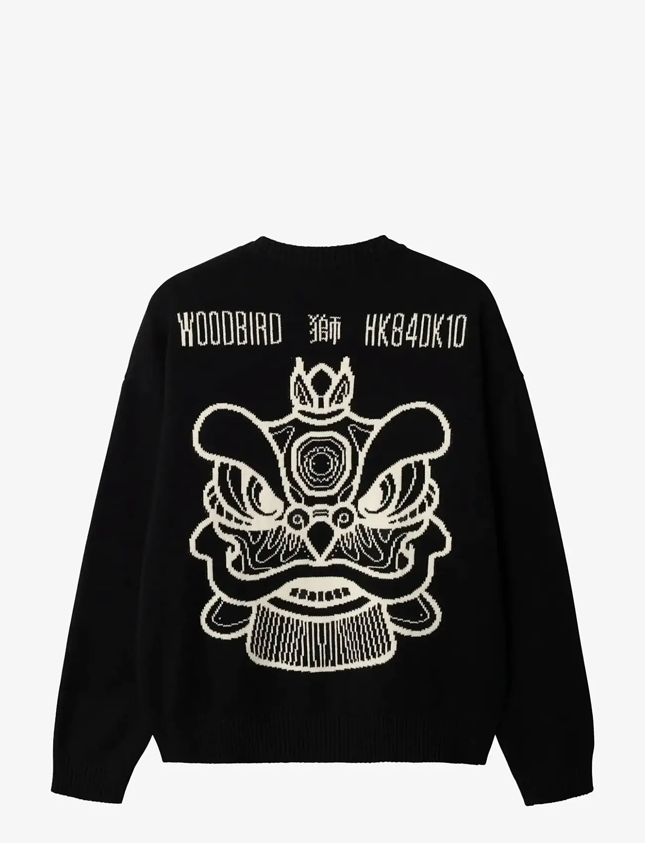 Woodbird - WBKurt Lion Crew - round necks - black - 2