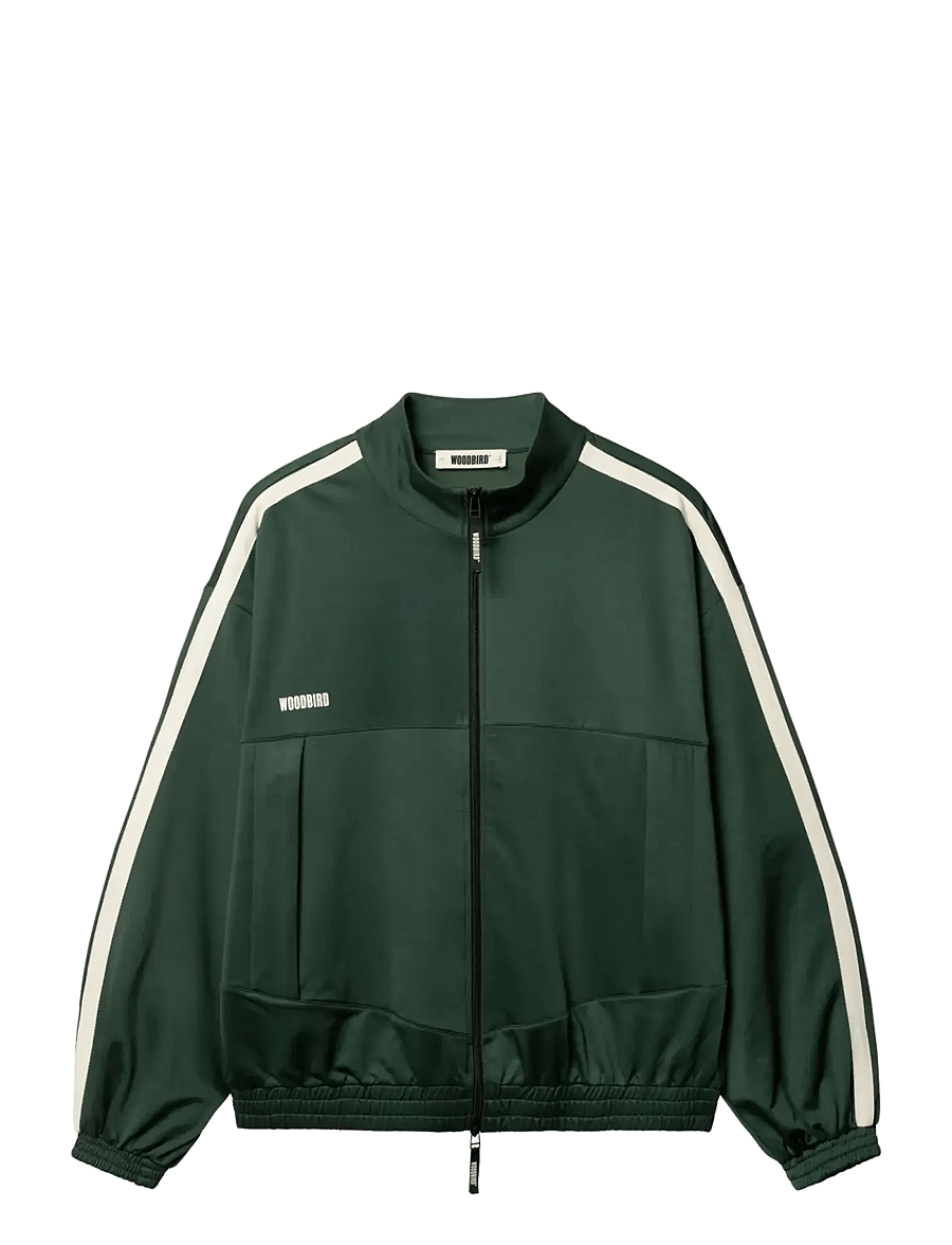 Woodbird - WBChang Track Jacket - sports jackets - pine green - 1